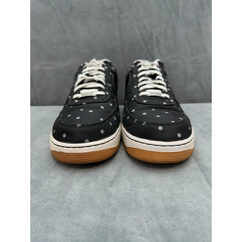 Nike Air Force 1 Low 07 LV8 Mens 13 Black Metallic Silver 718152-001 Shoes